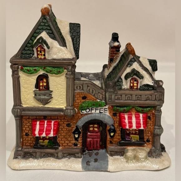 Windham Heights Other - Windham Heights 2005 Coffee Shop Christmas Village Miniature Building Light Up